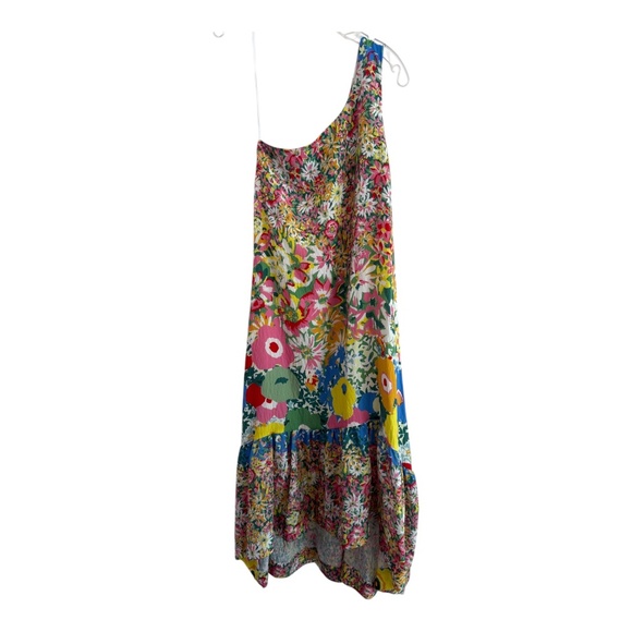 Sara Campbell for Anthropologie One Shoulder Floral Dress Size XXS - Picture 3 of 8